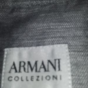 Armani Collezioni Shirts - ARMANI COLLECZI0N L silver dress shirt with snaps Armani Collezioni Shirts - ARMANI COLLECZI0N L silver dress shirt with snaps